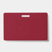 Badge Rouge Grenat uni (Arrière)