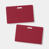 Badge Rouge Grenat uni (Avant & arrière)