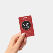 Badge rouge VIP All Access (Manuel / portable)