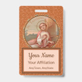 Badge Roundel Saint-Tarcisius de Rome (BF 004) (Dos)