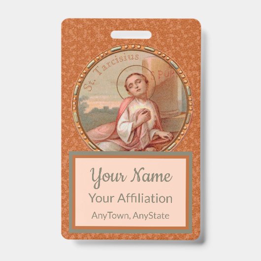 Badge Roundel Saint-Tarcisius de Rome (BF 004) (Face)