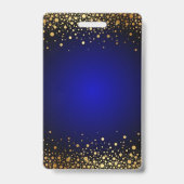 Badge Royal Blue and Gold Mariage Guest Pass (Arrière)