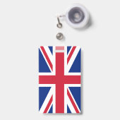 Badge Royaume-Uni Union Jack Drapeau des colonies britan (Front with Retractable)