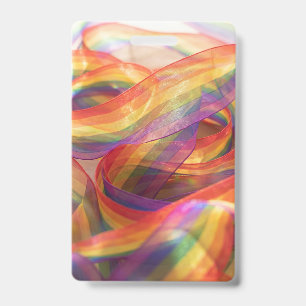 Badge ruban arc-en-ciel en cascade généré par Gemini