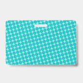 Badge Ruban de fleur de bleu clair / sarcelle par Kennet (Arrière)