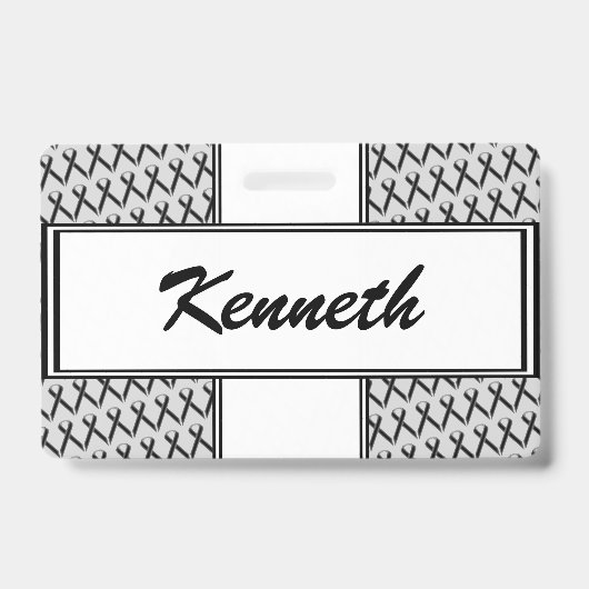 Badge Ruban de la Black Standard par Kenneth Yoncich (Avant)