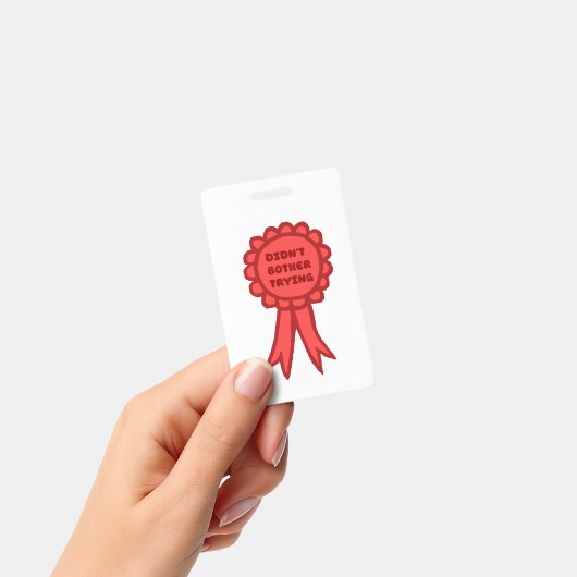 Badge Ruban de Récompense Rouge Ridicule Sans Effort (Manuel / portable)