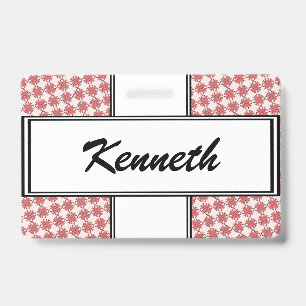 Badge Ruban de trèfle rose par Kenneth Yoncich