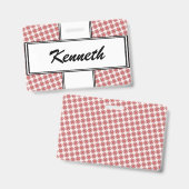 Badge Ruban de trèfle rose par Kenneth Yoncich (Avant & arrière)