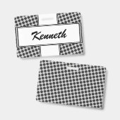 Badge Ruban Fleur Noire par Kenneth Yoncich (Avant & arrière)