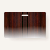 Badge Russe Red Wood Country School Pass Salle de classe (Dos)