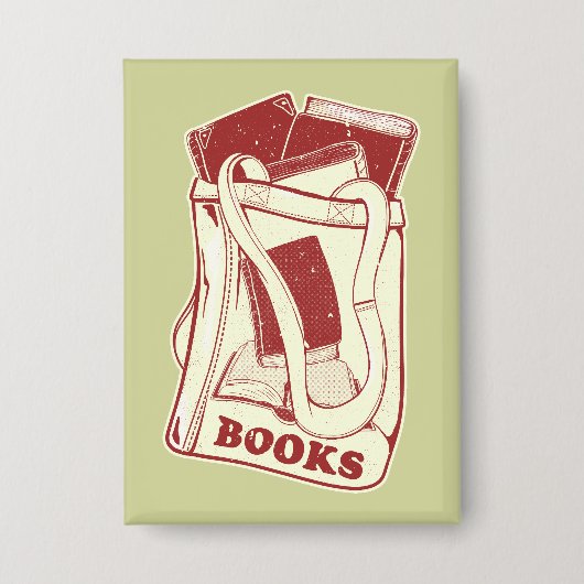 Badge Sac de livres que j'aime lire (Recto)