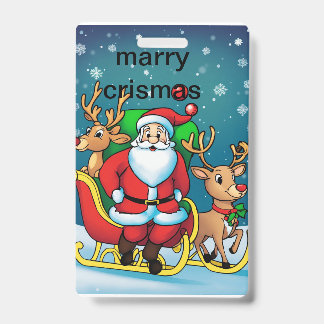 Badge sac de Noël