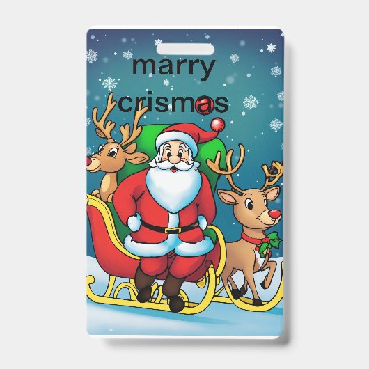 Badge sac de Noël (Avant)