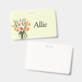Badge Sac personnalisable Daffodil (Avant & arrière)