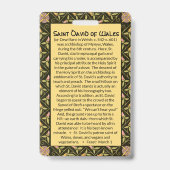 Badge Saint David du Pays de Galles (P 001) (Arrière)