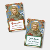 Badge Saint Dominique de Guzman (BK 011) (Avant & arrière)