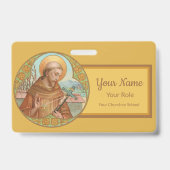 Badge Saint François d'Assise (BK 002) (Arrière)