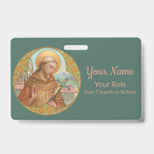 Badge Saint François d'Assise (BK 002)