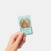 Badge Saint François d'Assise (BK 002) (Manuel / portable)