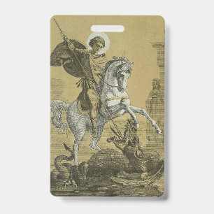 Badge Saint George – Premium "Sunburst Gold" Art