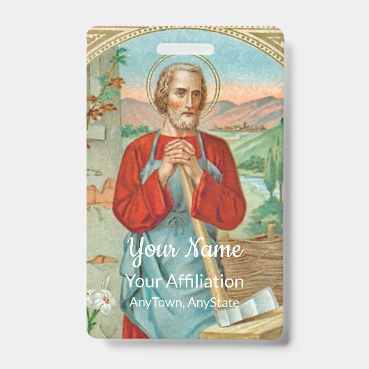 Badge Saint Joseph le Travailleur (BK 31) (Avant)