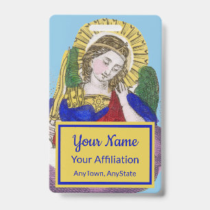 Badge Saint Michel Archange (M 009 ; Style 3)