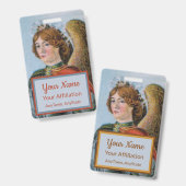 Badge Saint Michel l'Archange (détail ; M 017) (Avant & arrière)