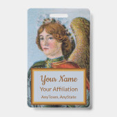 Badge Saint Michel l'Archange (détail ; M 017) (Arrière)