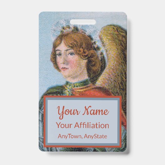 Badge Saint Michel l'Archange (détail ; M 017) (Avant)