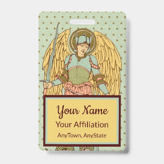 Badge Saint Michel l'Archange (RLS 12) (Face)