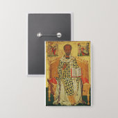 Badge Saint Nicolas de Myra Icon orthodoxe (Recto/Verso)