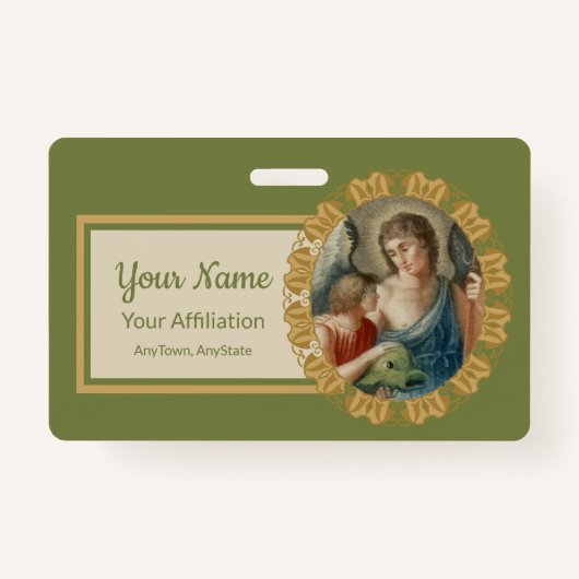 Badge Saint Raphaël l'Archange (M 012) (Devant)