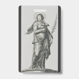 Badge Sainte Agathe de Sicile Grâce Volcanique Art