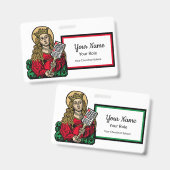 Badge Sainte Cécile avec tableau de chant (Nuremberg) (Avant & arrière)