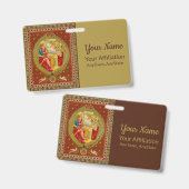 Badge Sainte Cécile de Rome (SNV 36, Style 2) (Avant & arrière)