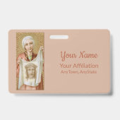 Badge Sainte Véronique de Jérusalem (JM 60 ; Style 1) (Arrière)