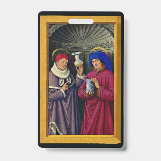 Badge Saints Cosmas et Damian par Jean Bourdichon (Avant)