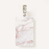 Badge Salon de beauté des lèvres d'or rose (Dos avec clip)