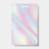 Badge Salon de beauté Holographique moderne (Arrière)