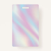 Badge Salon de beauté Holographique moderne (Dos)