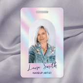 Badge Salon de beauté Holographique moderne