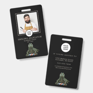 Badge Salon de coiffure moderne personnel de barbier All
