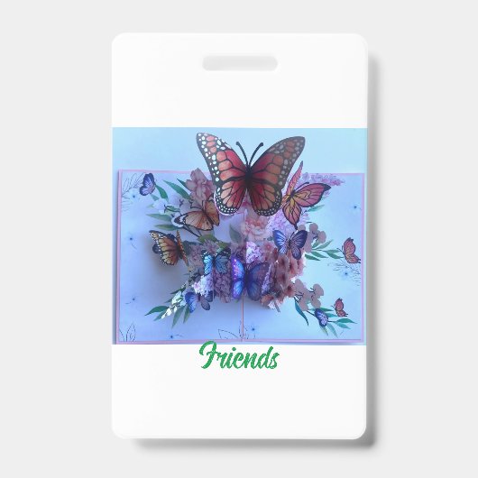 Badge salutations d'amis (Avant)