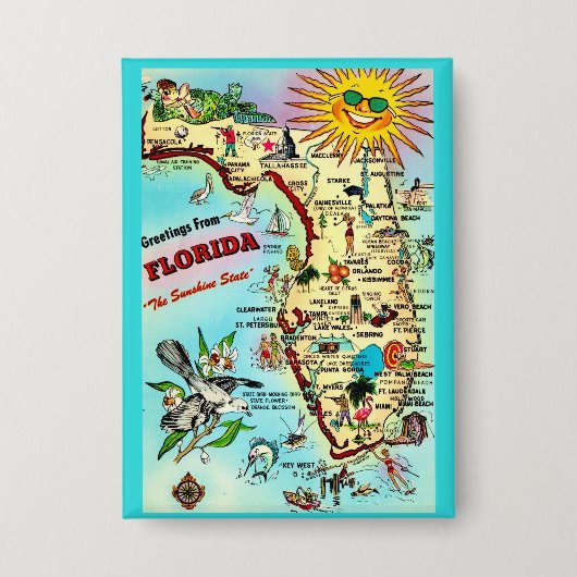 Badge Salutations de Floride (Recto)