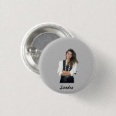 Badge Sandra rond 2,50 cm (Devant & derrière)
