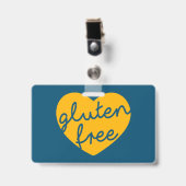 Badge Sans gluten (Face avec clip)