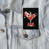 Badge Santa's Hot Mess Christmas Martini Funny Santa (Insitu)