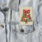 Badge Sapin de Noël Patchwork Coquette Noël  (Insitu)