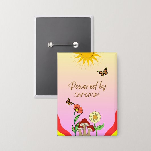 Badge Sassy button (Recto/Verso)